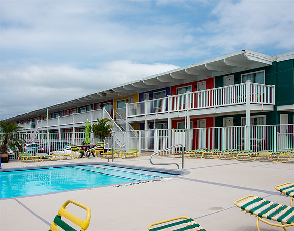 Motel Colors - Ocean City, MD 2021 print from the Desolation Row series Limited Edition of 15 (2 Artist's Proofs) $135 matted and framed
